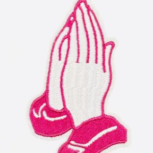 Prayer Hands Embroidered Patch