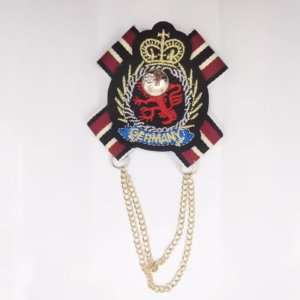 German Embroidered Brooch