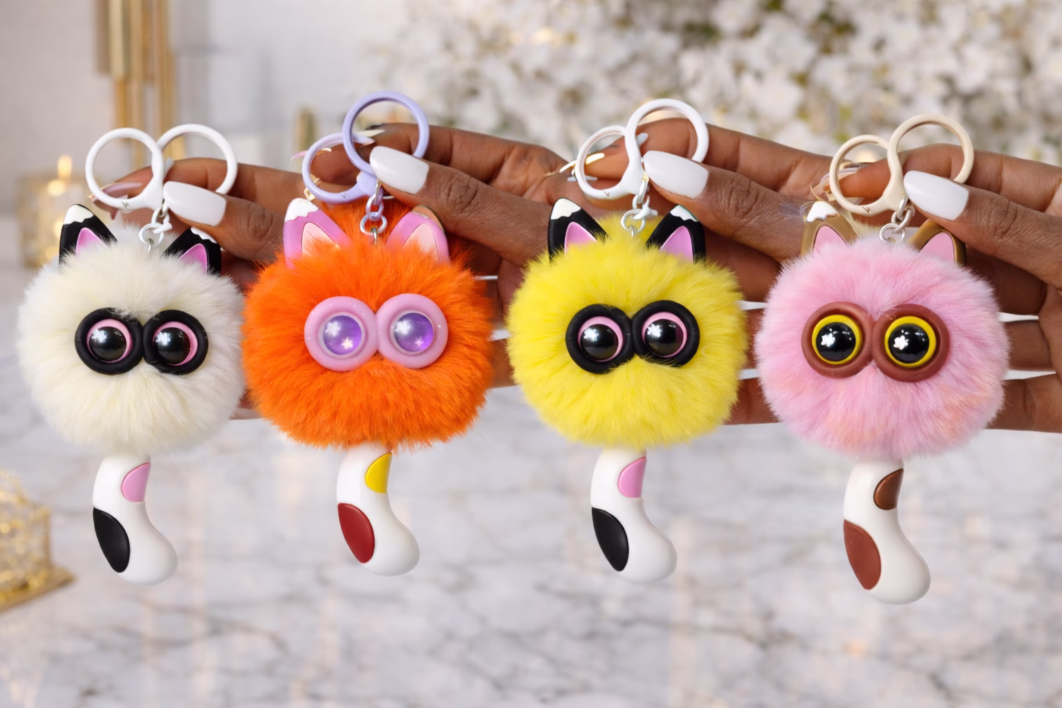 Trendy Bag Charm Keychain | Googly Eye Key Charm | Cute Statement Bag Accessory | Fun Keychain for Bags & Keys - Image 2