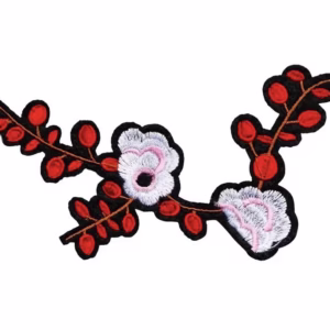 Embroidered Blossom Branch Patch