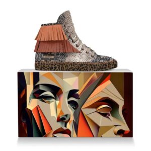 LEONNA’ HIGH-TOP FRINGE SNEAKER