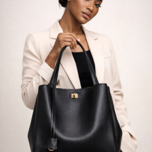 Large-Capacity  Genuine Leather Tote BagShoulder Bag –