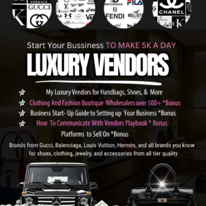 Designer + 500+ Boutique Vendors + Business Start-Up Guide & Vendors Playbook
