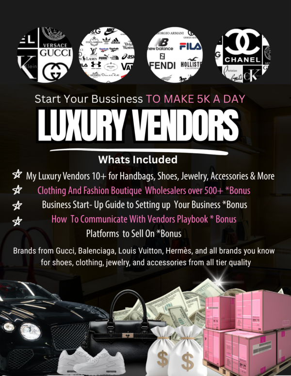 My VIP Access Authentic Luxury Wholesale Plus Master Quailty Vendor for Retail  Cosignment Stores.